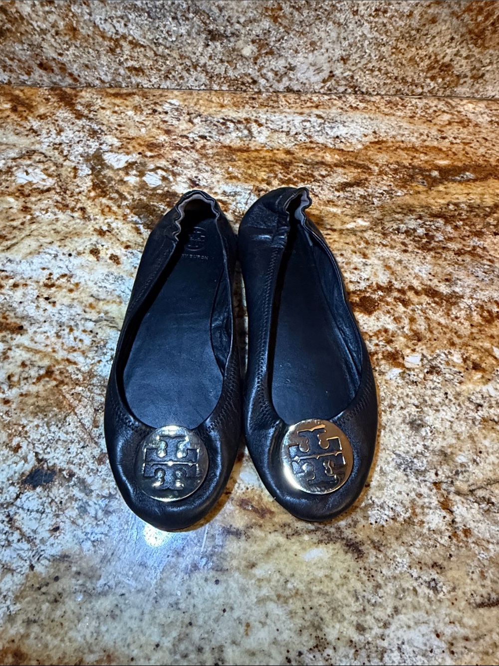 Tory Burch Black Ballet Flats